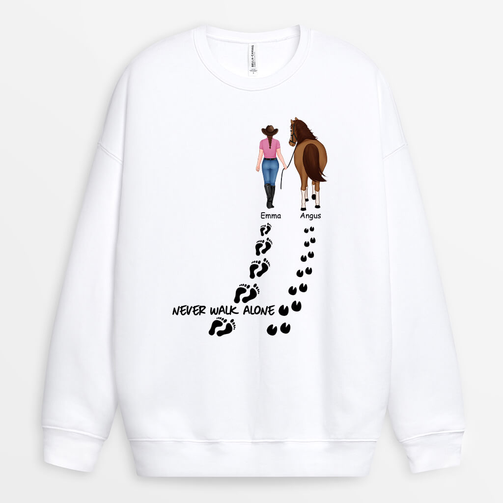 Personalized Never Walk Alone Sweatshirt