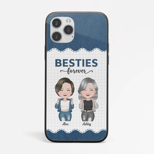 Besties Forever - Personalized iPhone 12 Phone Case - Best Friend Gift