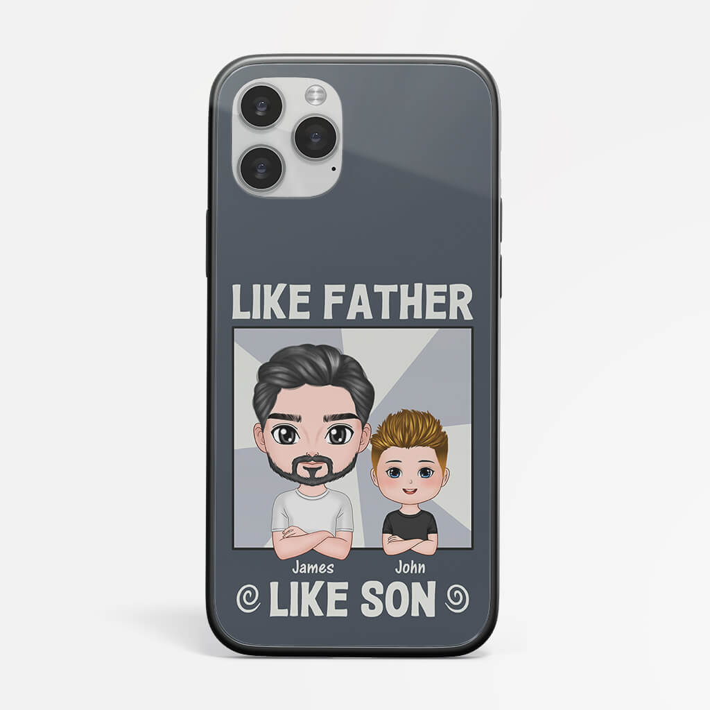 Personalized Like Father Like Son Iphone 12 Phone Case