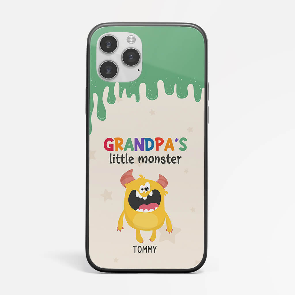 Personalized Grandpa's/Daddy's Little Monster iPhone 11 Phone Case