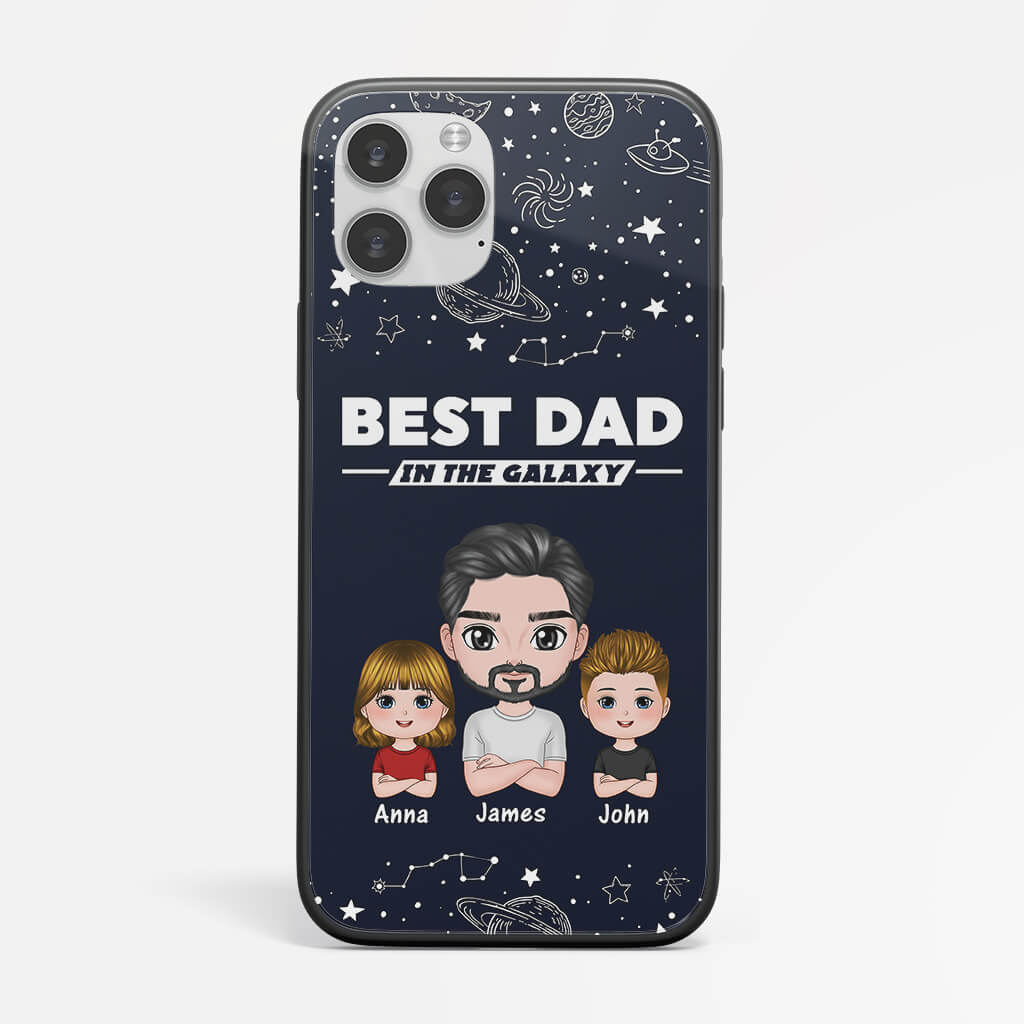 Personalized Greatest Grandad/Dad In The Galaxy Iphone 12 Phone Case