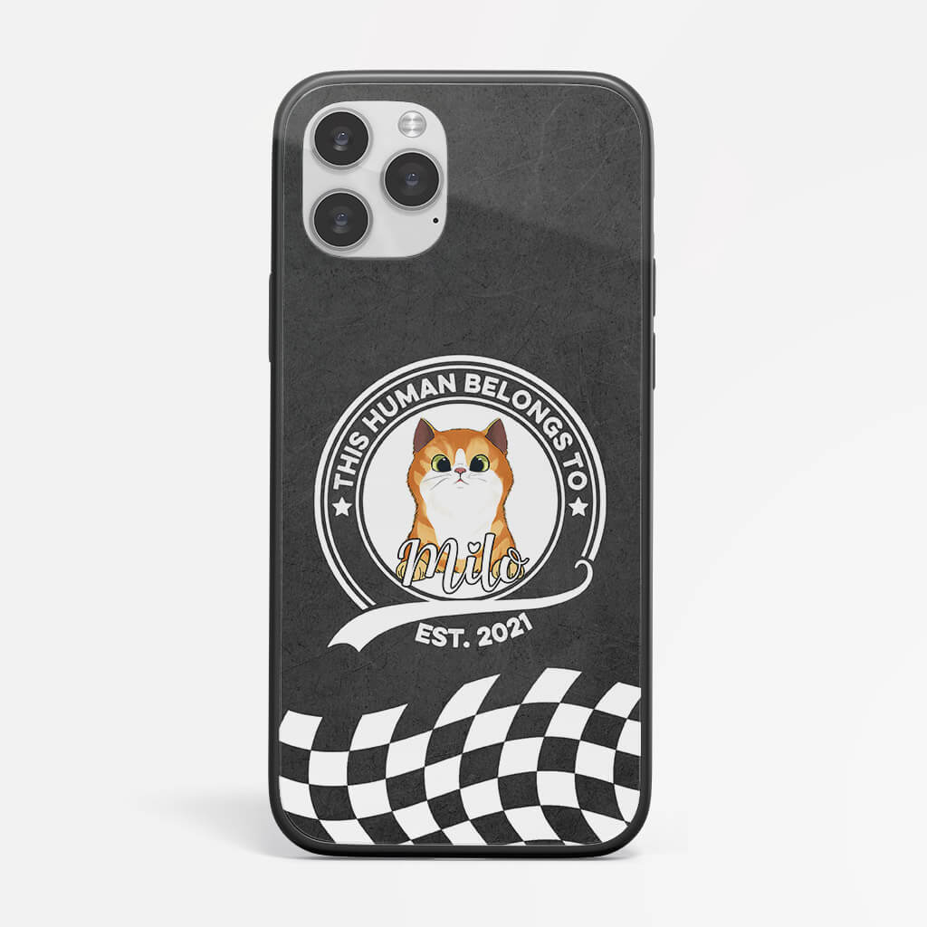 Personalized This Human Belongs To Lovely Cat Iphone 11 Phone Case