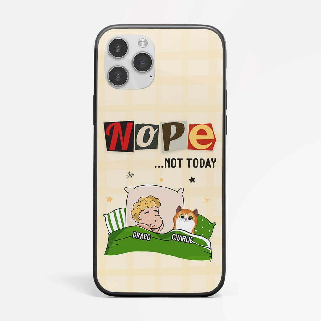 Personalized Nope Not Today Iphone 12 Phone Case