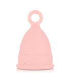 Menstrual cup, silicone, suitable for swimming during menstruation.