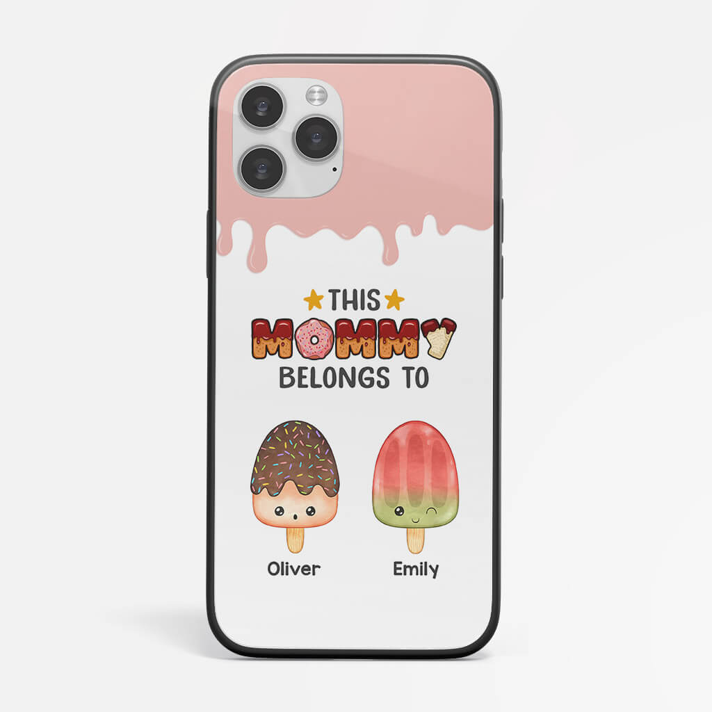 Personalized This Mommy Belongs To Little Ice Creams Iphone 11 Phone Case