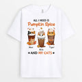 Personalized All I Need Is Pumpkin Spice And My Cats T-Shirt