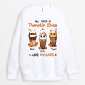 Personalized All I Need Is Pumpkin Spice And My Cats Sweatshirt