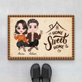 Personalized Home Sweet Home Fall Season Door Mat