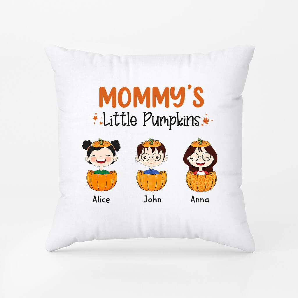 Personalized Grandma's Little Pumpkins Pillow