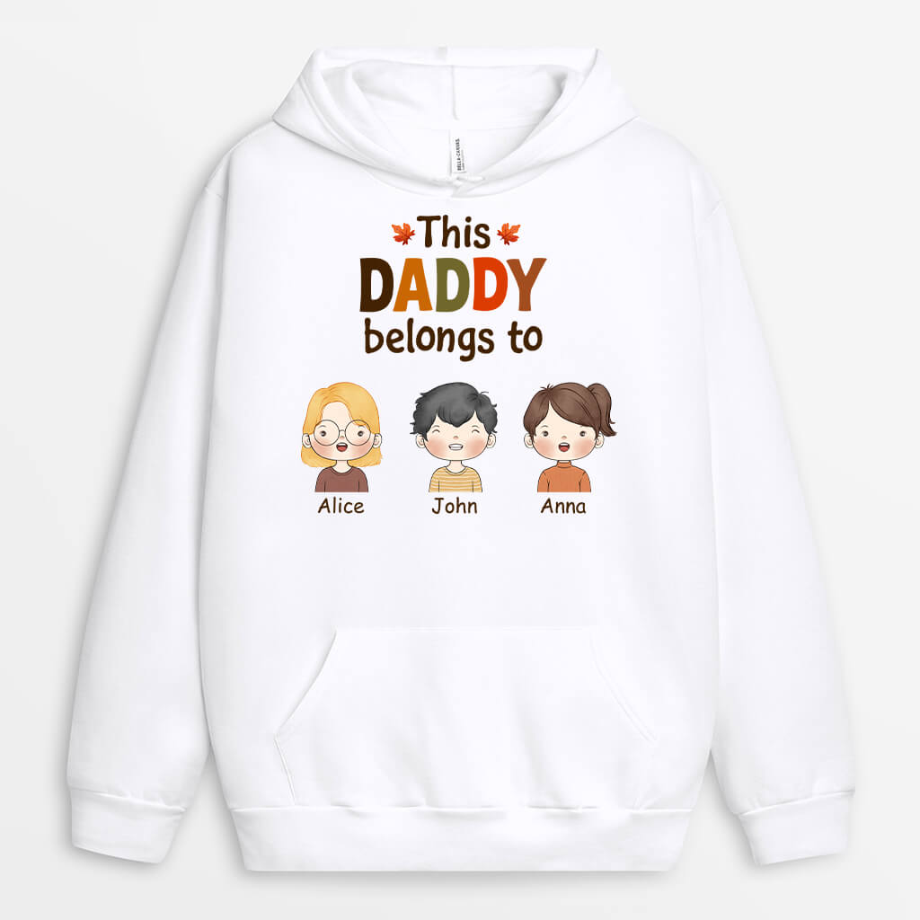 Personalized This Fall Grandpa/Dad Belongs To Hoodie