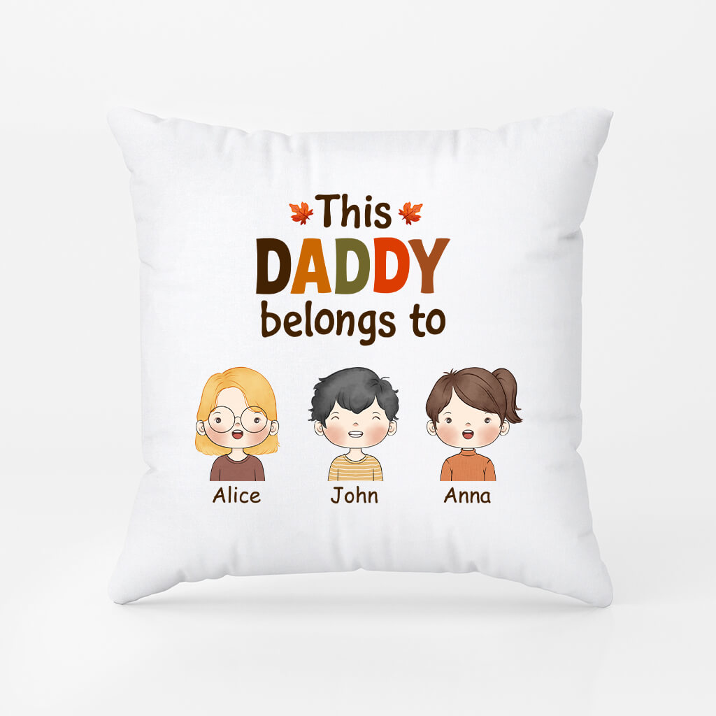 Personalized This Fall Grandpa/Dad Belongs To Pillow