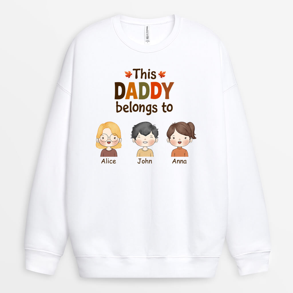 Personalized This Fall Grandpa/Dad Belongs To Sweatshirt