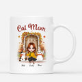 Cat Mom in Fall Season - Custom Cat Mom Cup