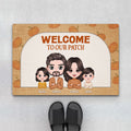 Welcome To Our Patch Fall Season Door Mat - Personalised Family Presents