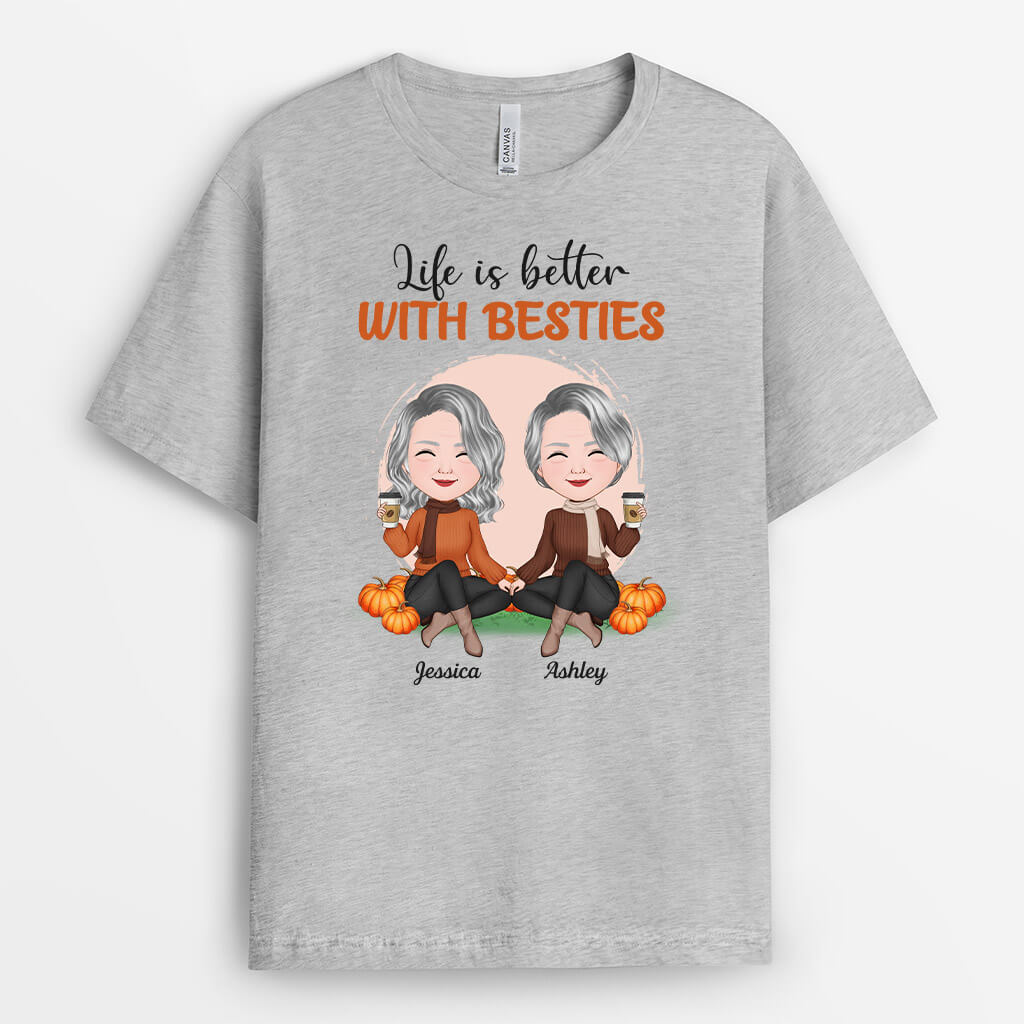 Personalized Life Is Much Better With Besties T-Shirt