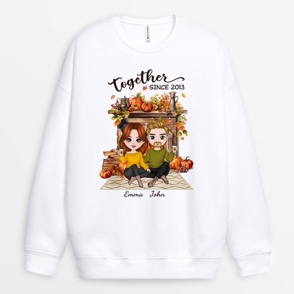 Personalized Fall Season Together Since Sweatshirt