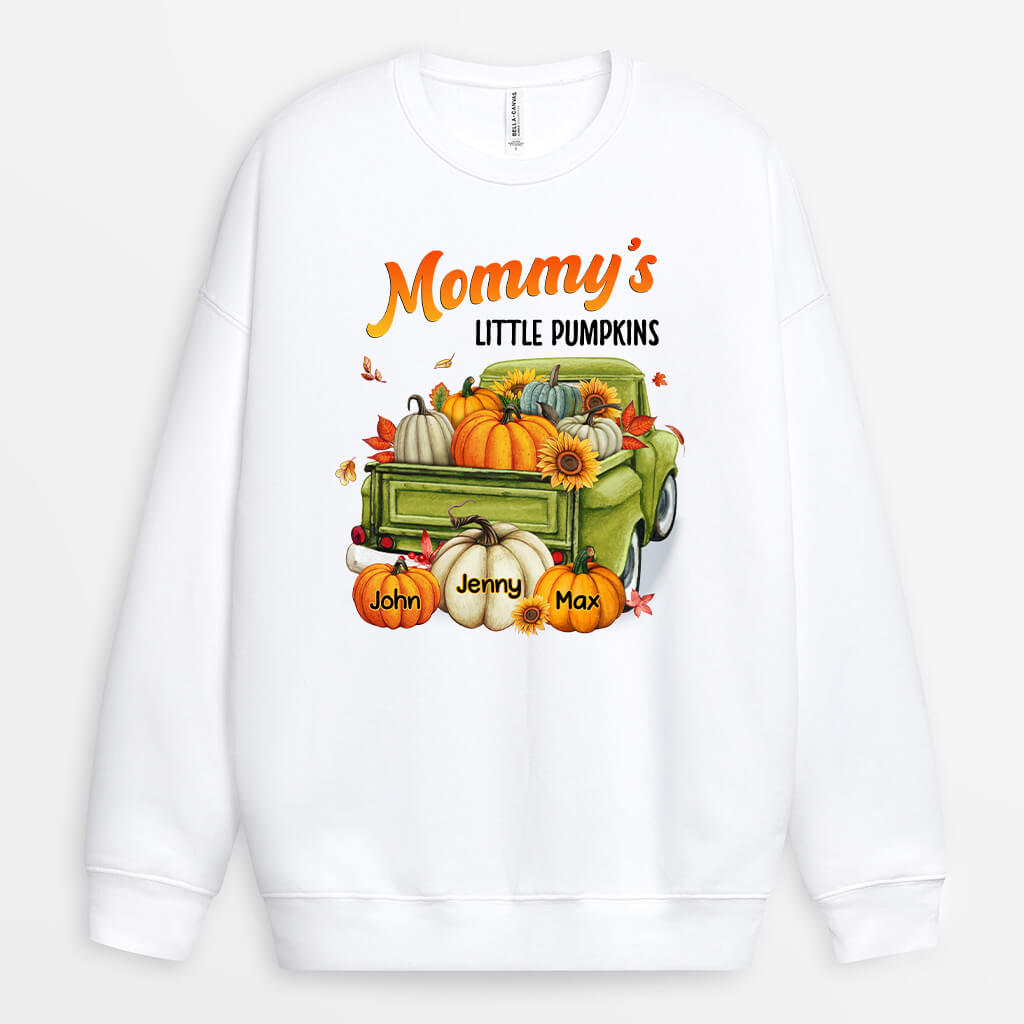Personalized Mom/Grandma's Little Pumpkins Sweatshirt