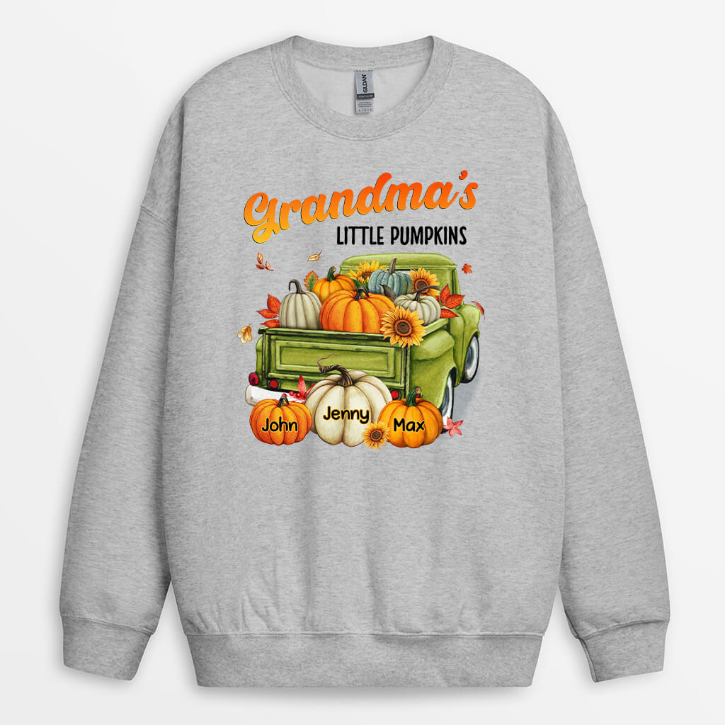 Personalized Mom/Grandma's Little Pumpkins Sweatshirt