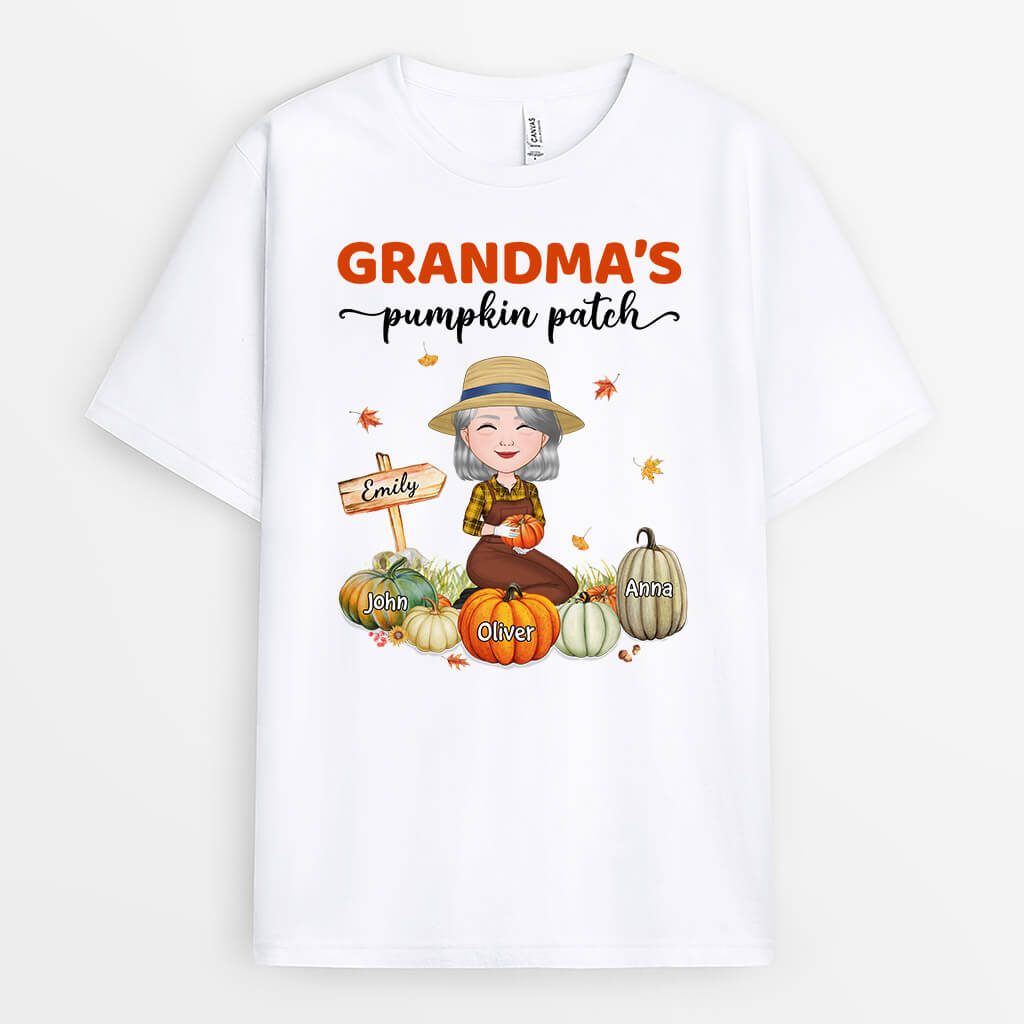Personalized Grandma/Mom's Little Pumpkins T-Shirt