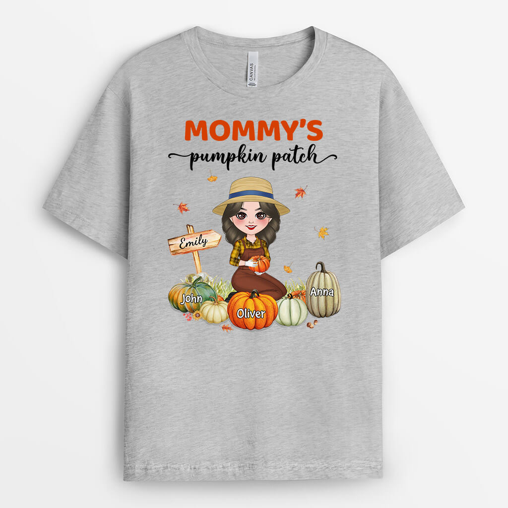 Personalized Grandma/Mom's Little Pumpkins T-Shirt