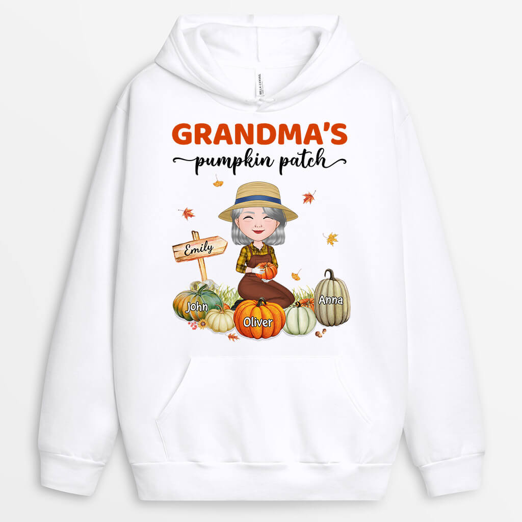 Personalized Grandma/Mom's Little Pumpkins Hoodie