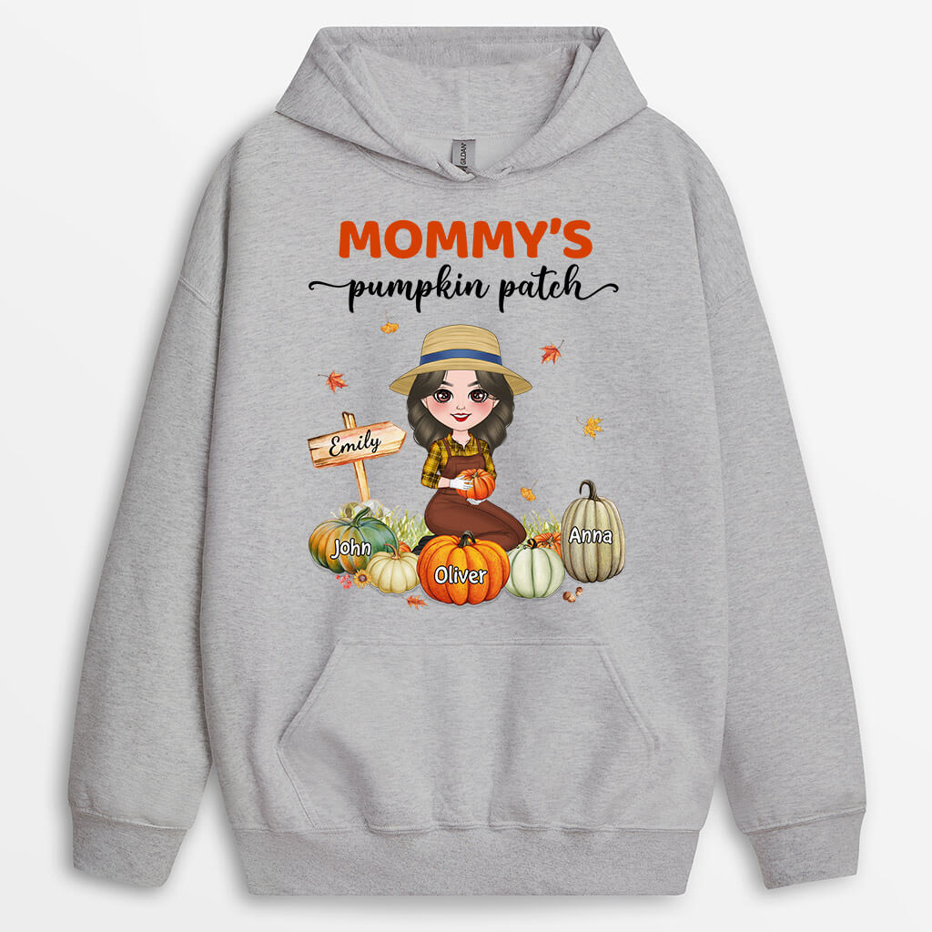 Personalized Grandma/Mom's Little Pumpkins Hoodie