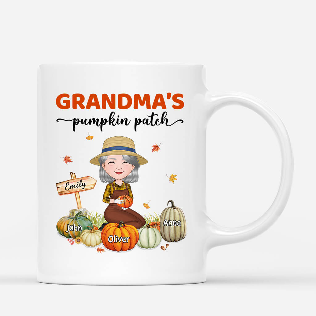 Personalized Grandma/Mom's Little Pumpkins Mug