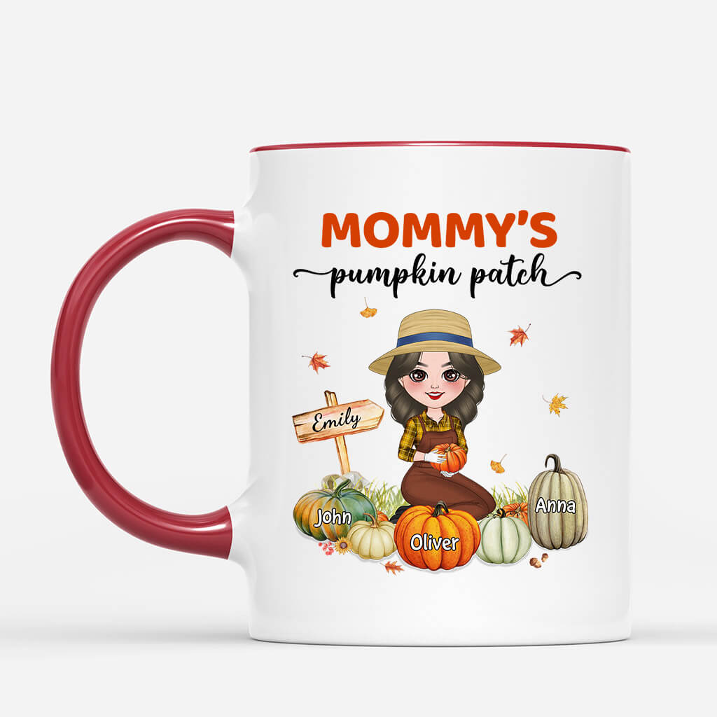 Personalized Grandma/Mom's Little Pumpkins Mug