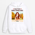 Personalized Just A Girl Loving Fall Hoodie
