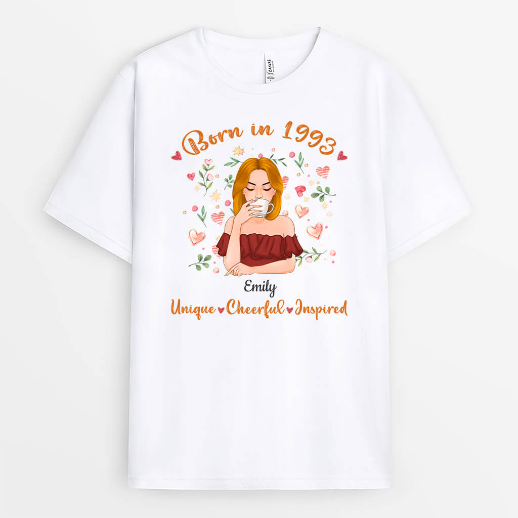 Born In 1993 T-Shirt - Birthday Shirts Personalized