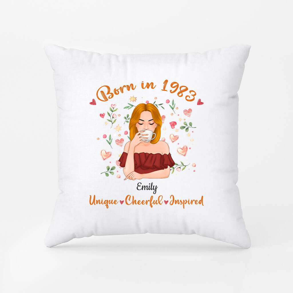 Personalized Born In 1983 Pillow