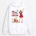 Personalized Turning 18 And Legally Drunk Hoodie