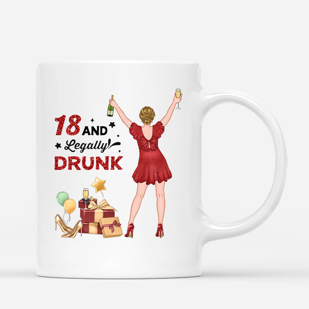 Personalized Turning 18 And Legally Drunk Mug