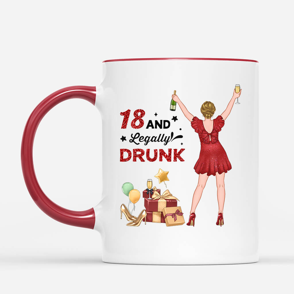 Personalized Turning 21 And Legally Drunk Mug