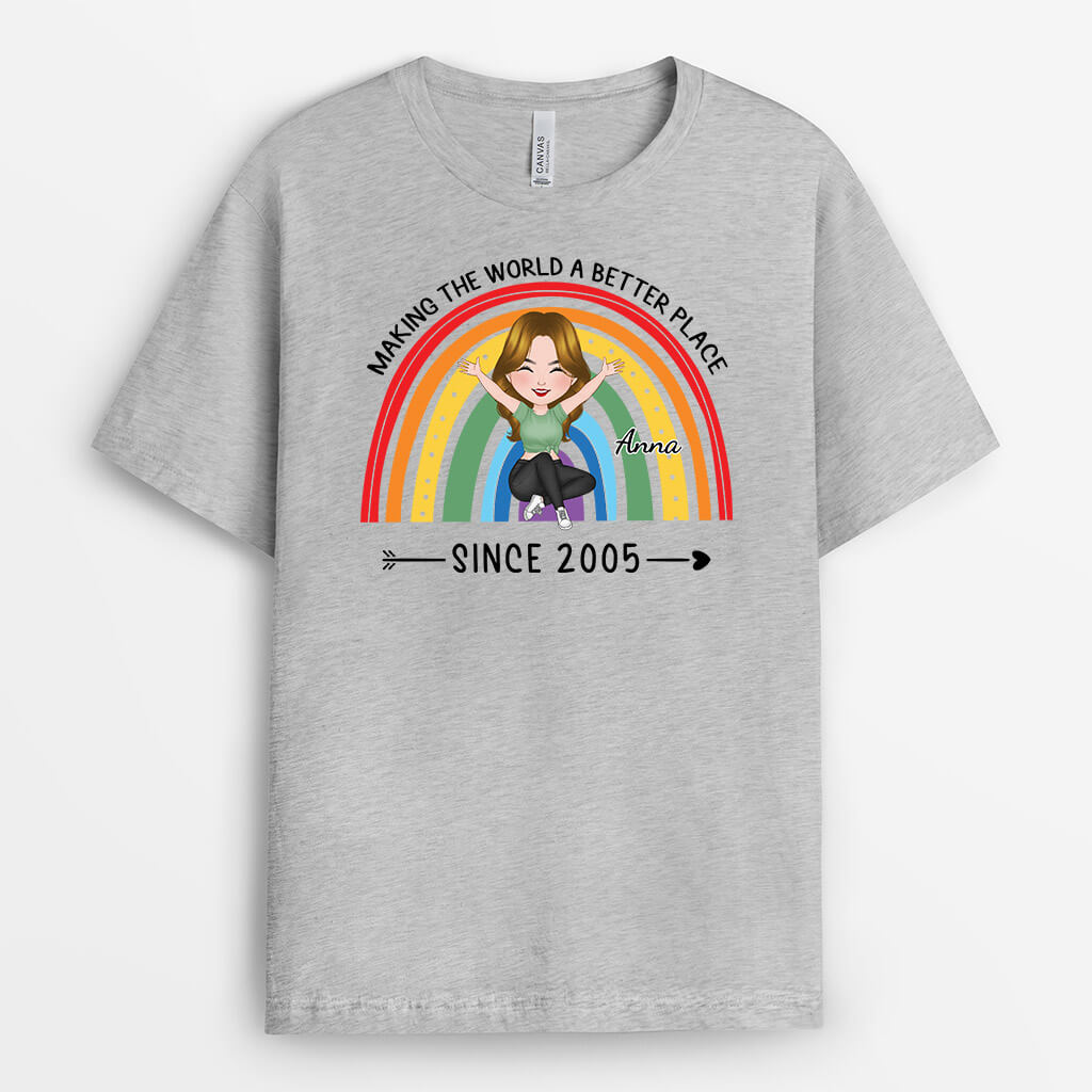 Personalized Making The World A Better Place Since 2005 T-Shirt