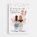 Personalized Happy 21st Birthday Bestie Canvas