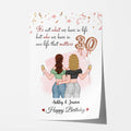Personalized Happy 30th Birthday Bestie Poster