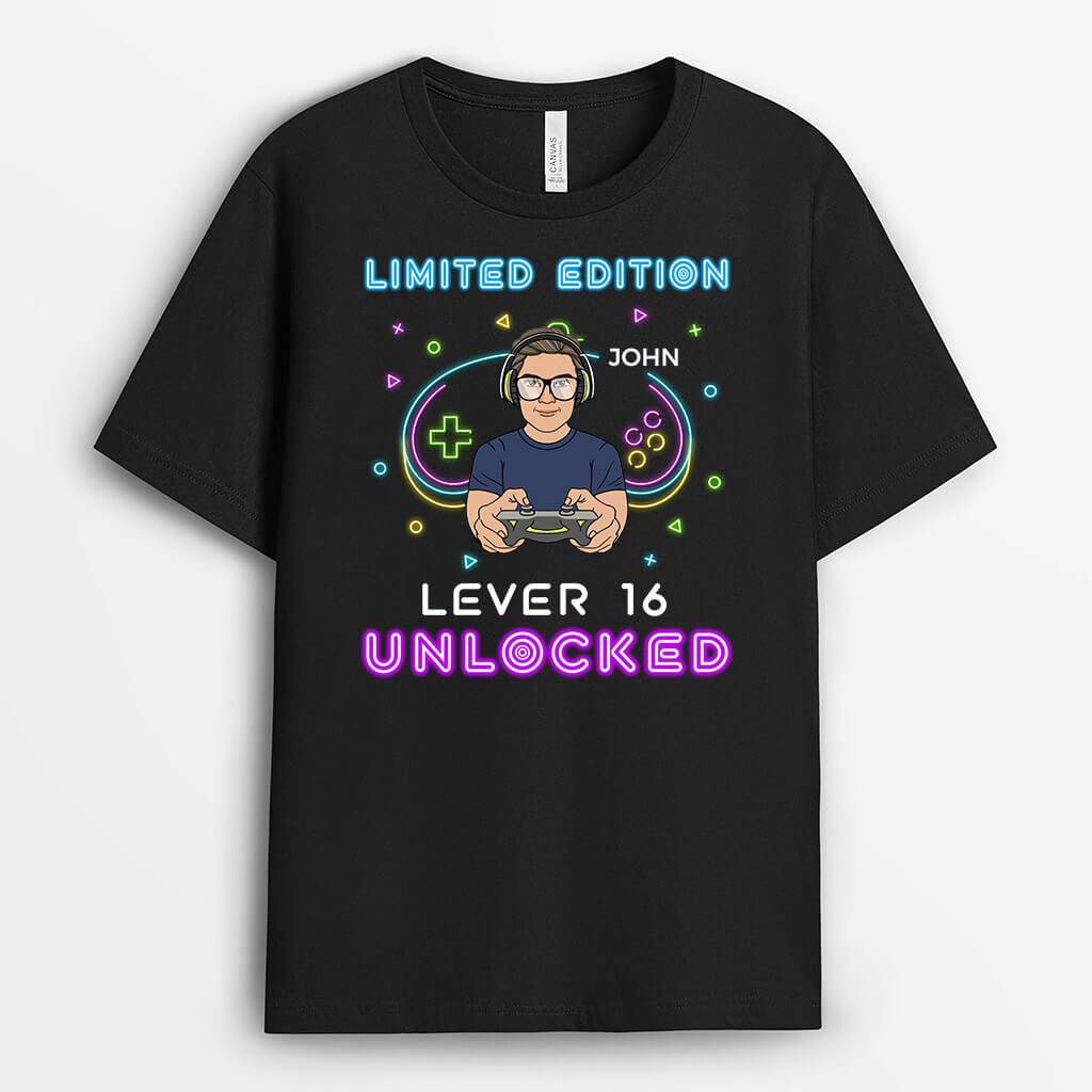 Custom Birthday T-Shirts – Level 18 Unlocked Shirt