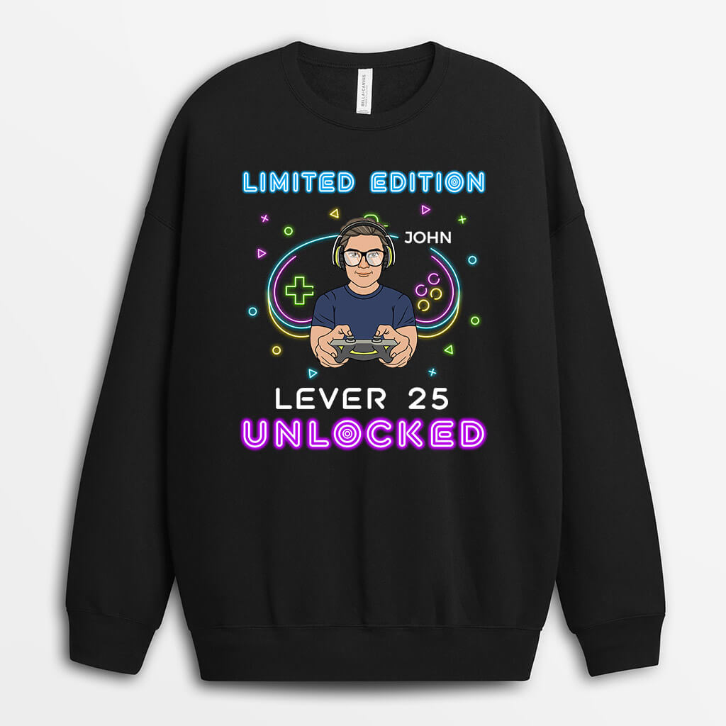 Personalized Level 30 Unlocked Sweatshirt
