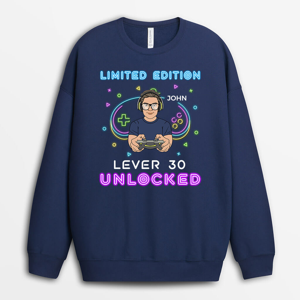 Personalized Level 30 Unlocked Sweatshirt