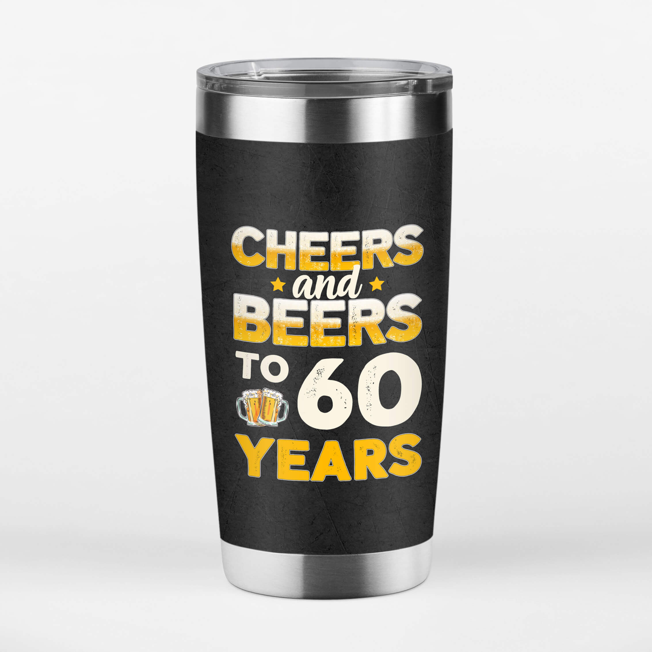 Personalized Cheers And Beers To 60 years Tumbler