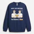 Personalized Happy 30th Birthday, You Deserve A Beer Sweatshirt