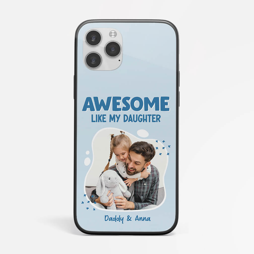 Personalized Awesome Like My Daughter/Son/Children iPhone 12 Phone Case