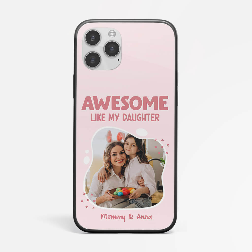 Personalized Awesome Like My Daughter/Son/Children iPhone 12 Phone Case