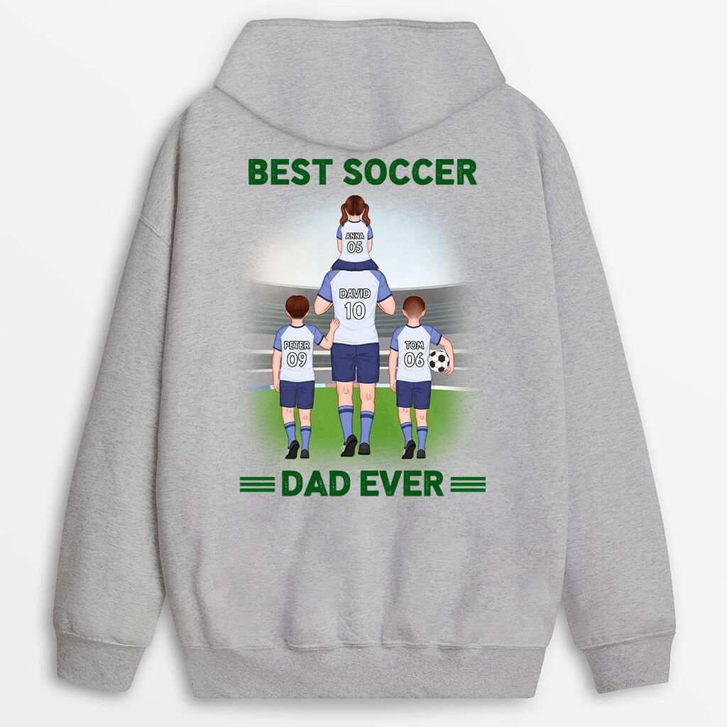 Personalized Best Football Dad Ever Hoodie