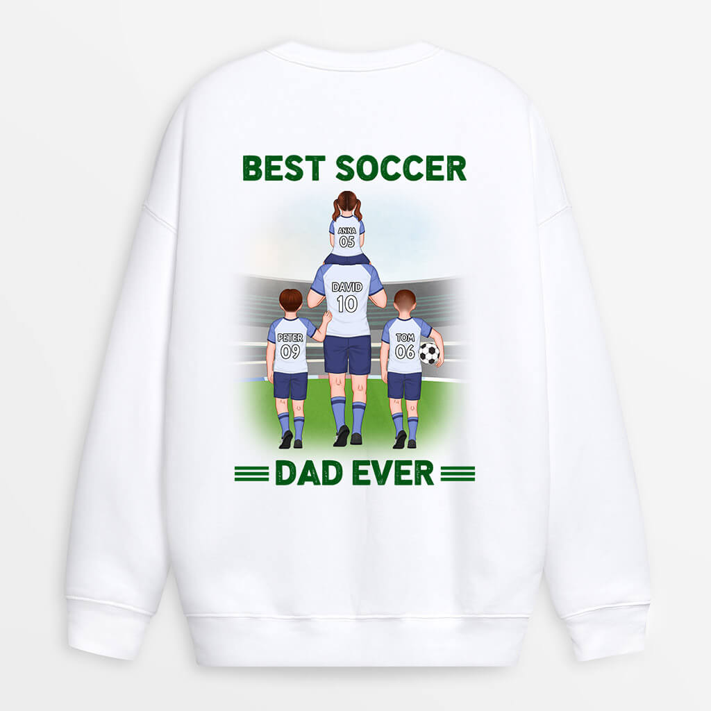 Personalized Best Football Dad Ever Sweater
