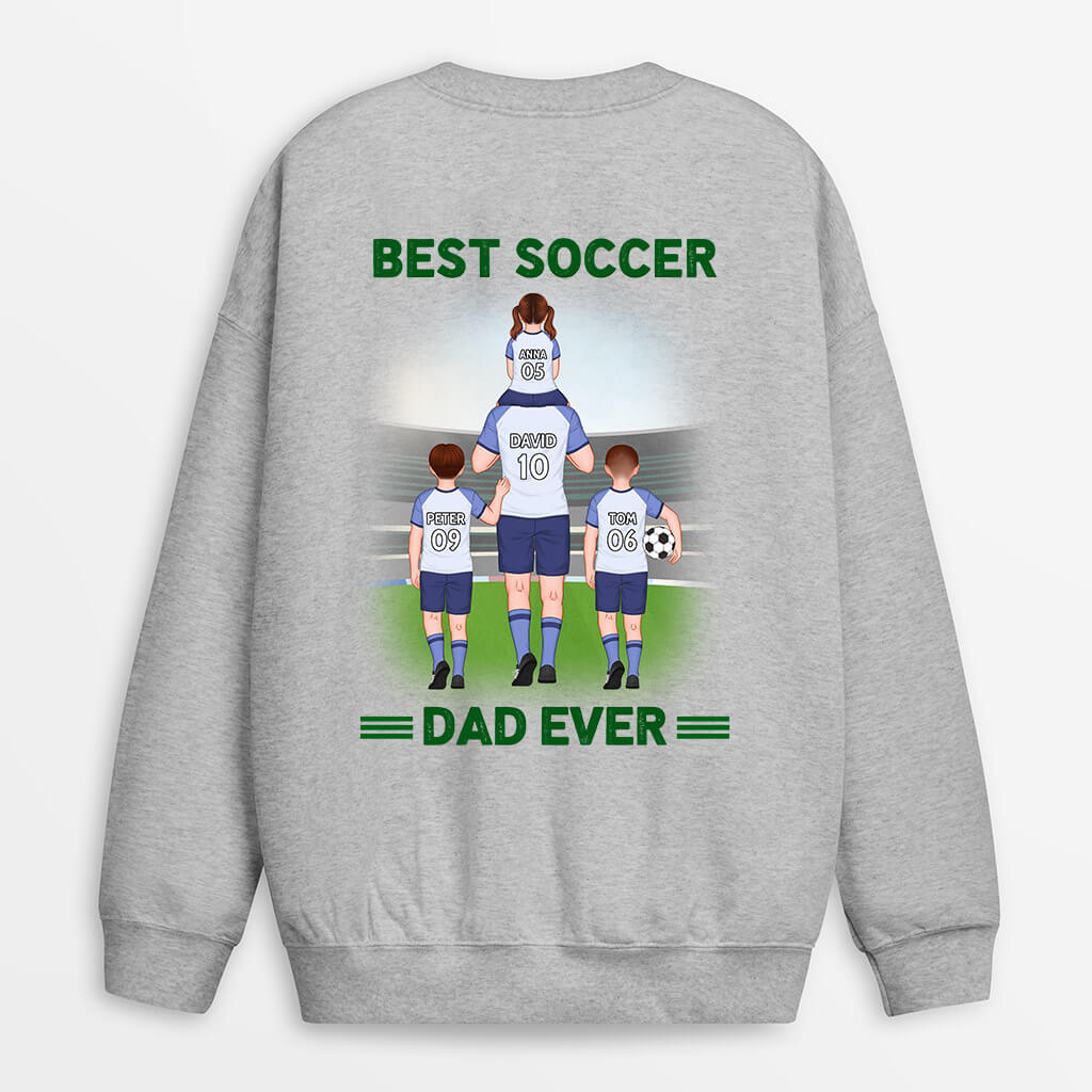 Personalized Best Football Dad Ever Sweater