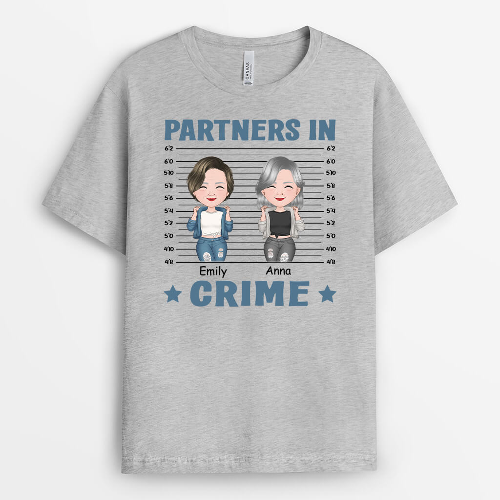 Personalized Partners In Crime T-Shirt