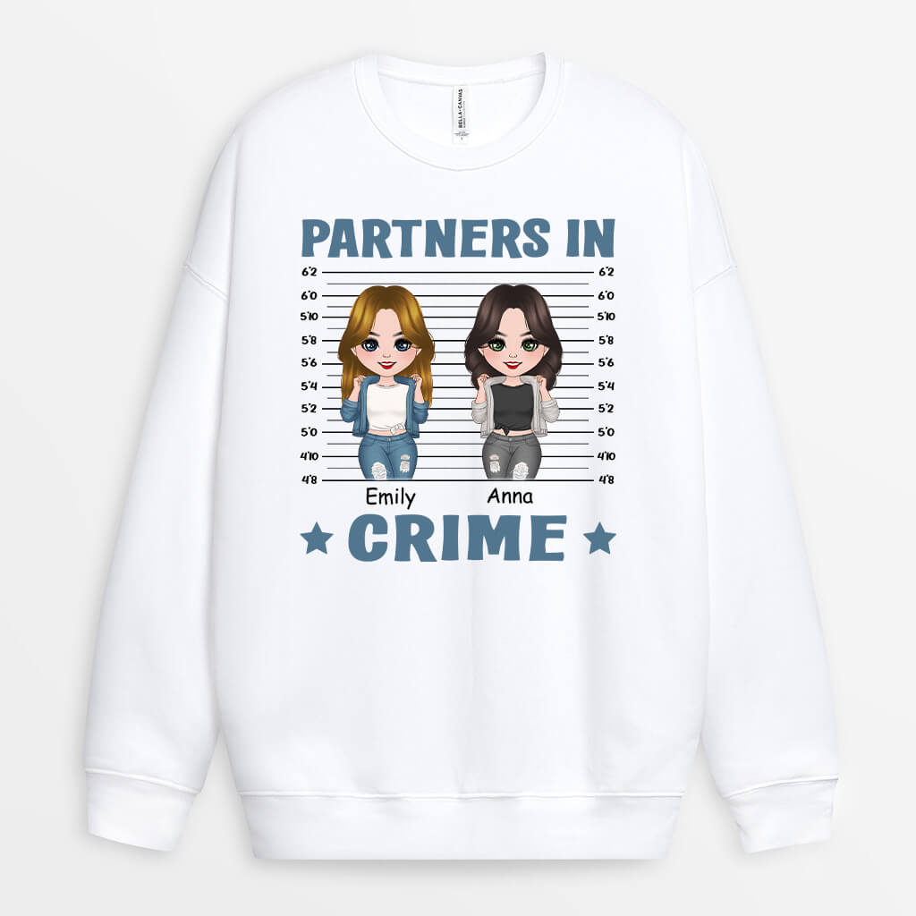 Personalized Partners In Crime Sweatshirt