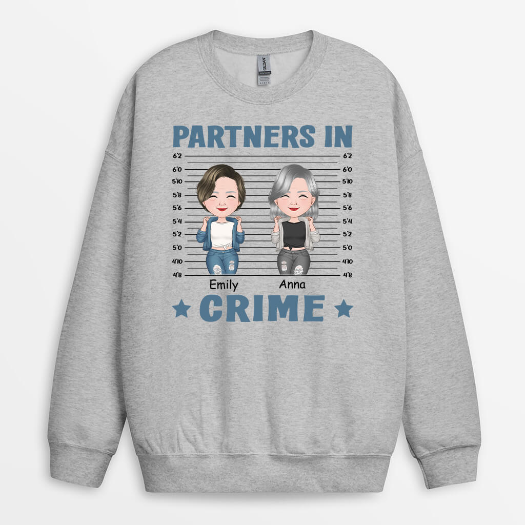 Personalized Partners In Crime Sweatshirt